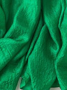 1入組女士素色時尚夏天長款披肩 - 綠色 - 查看 4