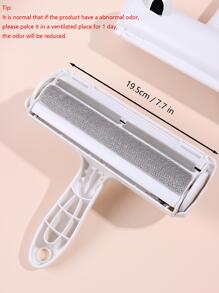 1pc Cat Ear Design Dog Hair Remover - Light Grey - View 3
