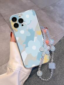 Floral Phone Case With Lanyard - Multicolor - View 1