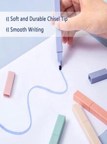 12入組柔和淡色審美的可愛和鋼筆,帶溫和的多種顏色,乾快速簡單的至適用於日記計畫冊筆記學校辦公室用品學習用品多種顏色 - 彩色 - 查看 8