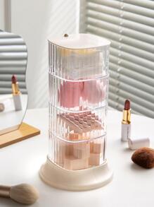 Multi-layer Rotating Desktop Jewelry Storage Box - Beige - View 5