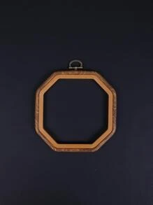 5pcs 14*14 Octagonal Antique Wood Grain Embroidery Hoop/Decorative Ring - Brown - View 6