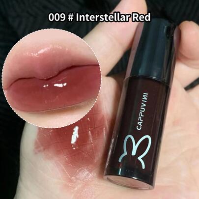 Cappuvini 鏡面水光唇釉，保濕滋潤珠光細閃長效液體唇膏唇彩 Y2K