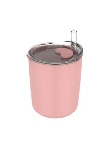 1入組嬰兒矽膠素色餵養杯子適用於日常生活