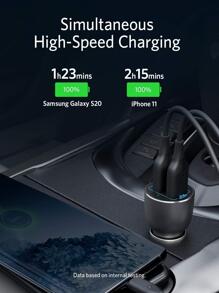 Anker Car Charger, 36W Metal Dual USB Car Phone Charger Adapter, PowerDrive III 2-Port 36W Alloy for iPhone 14 13 12 11 Pro Max mini X XR XS, iPad Pro mini, Galaxy S20/ S20+/ S10/ S10e/ S10+ and More - Grey - View 3