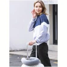 Trải nghiệm sự thoải mái và hỗ trợ ở bất cứ đâu với chiếc gối du lịch Memory Foam này - Xám - Xem 6