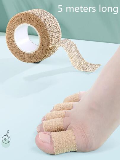 5m/Roll Toe Protection Tapes, Thin Bandage Wrap For Toe Friction, Foot Tip Protection, Sports & Outdoor Activities