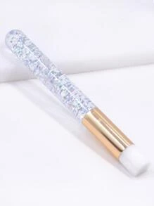 1入組睫毛洗髮水清潔刷專業眼睛鞭打泡沫清潔塗抹器刷化妝工具 - 銀色 - 查看 4