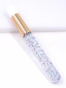 1入組睫毛洗髮水清潔刷專業眼睛鞭打泡沫清潔塗抹器刷化妝工具 - 銀色 - 查看 3