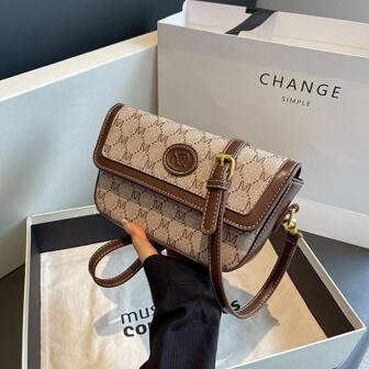 2024新款腋下包功能性高、時尚、高端、復古的字母標誌肩背手提包，適合女性日常使用，節日和約會禮物