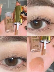 Cappuvini Long-Lasting Liquid Eyeshadow, Matte Waterproof Smudge Proof Eye Shadow - Brown - View 2