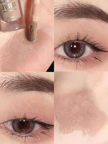 Cappuvini de larga duración Sombras de ojos líquida , brillante impermeable a prueba de manchas Sombra de ojo - Camel - Ver 2