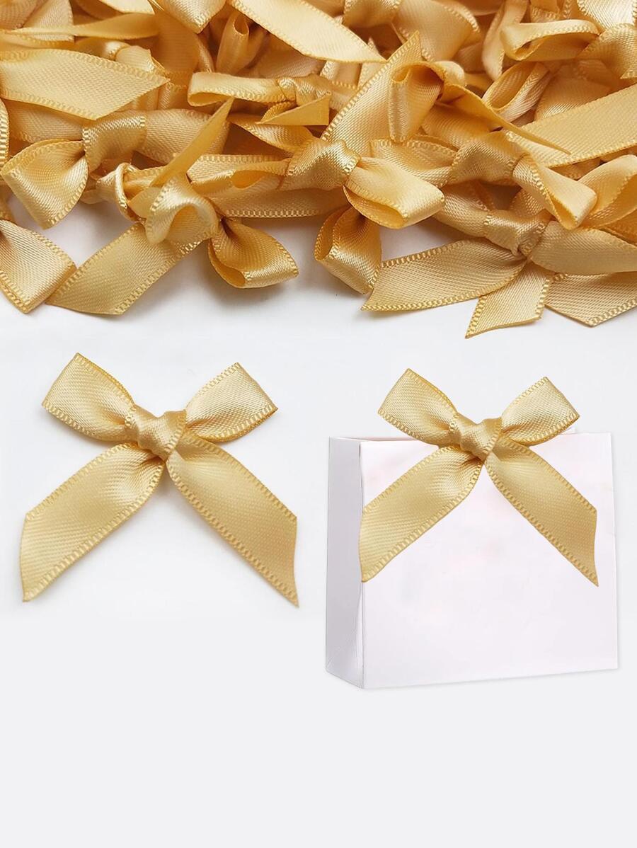 50 件手工蝴蝶结丝带，适用于内衣、花卉装饰、礼品盒、情人节配饰