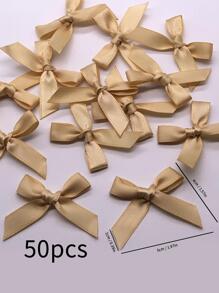 50 件手工蝴蝶结丝带，适用于内衣、花卉装饰、礼品盒、情人节配饰