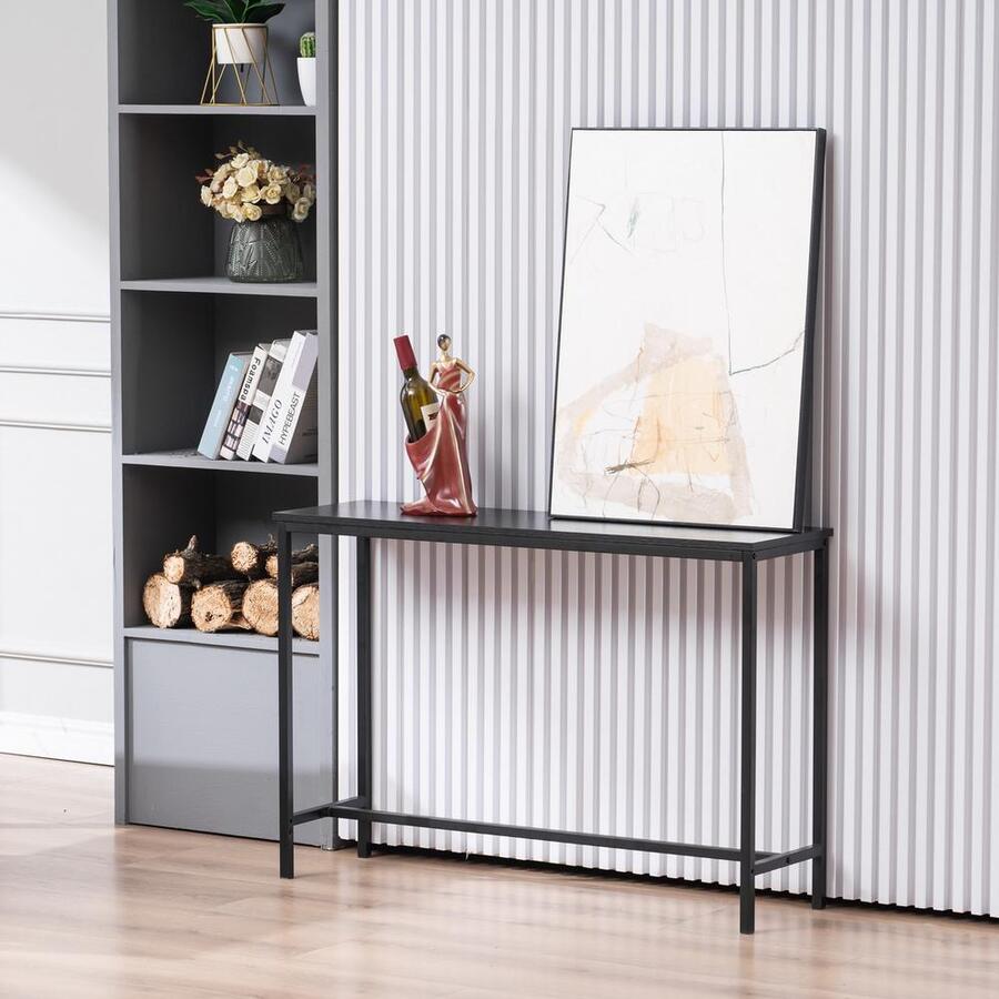 Industrial Style Porch Table Single Layer Black Oak Triamine Board [105