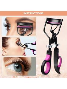 14合1睫毛夹套装，包含1个睫毛夹（含10个替换垫）、1个眉刀、1个假睫毛辅助器、1个睫毛夹和1个睫毛梳，持久打造自然美睫。眼部工具，化妆，价格实惠，可用于房间装饰、梳妆台、旅行、卧室等场合。化妆配件，睫毛夹，价格实惠，圣诞礼物，化妆，化妆工具，便宜好物，礼物，女士礼物，圣诞礼物，赠品，旅行，便宜好物，旅行必备品。 - 彩色 - 查看 2