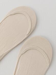 5pairs Solid Invisible Socks - Apricot - View 2