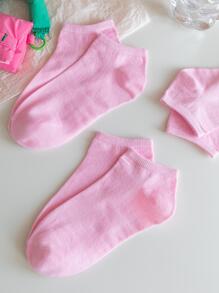 10 pares de calcetines sin dejar ver el pie de color rosa para mujer, adecuados para el uso diario en el trabajo y en looks casuales