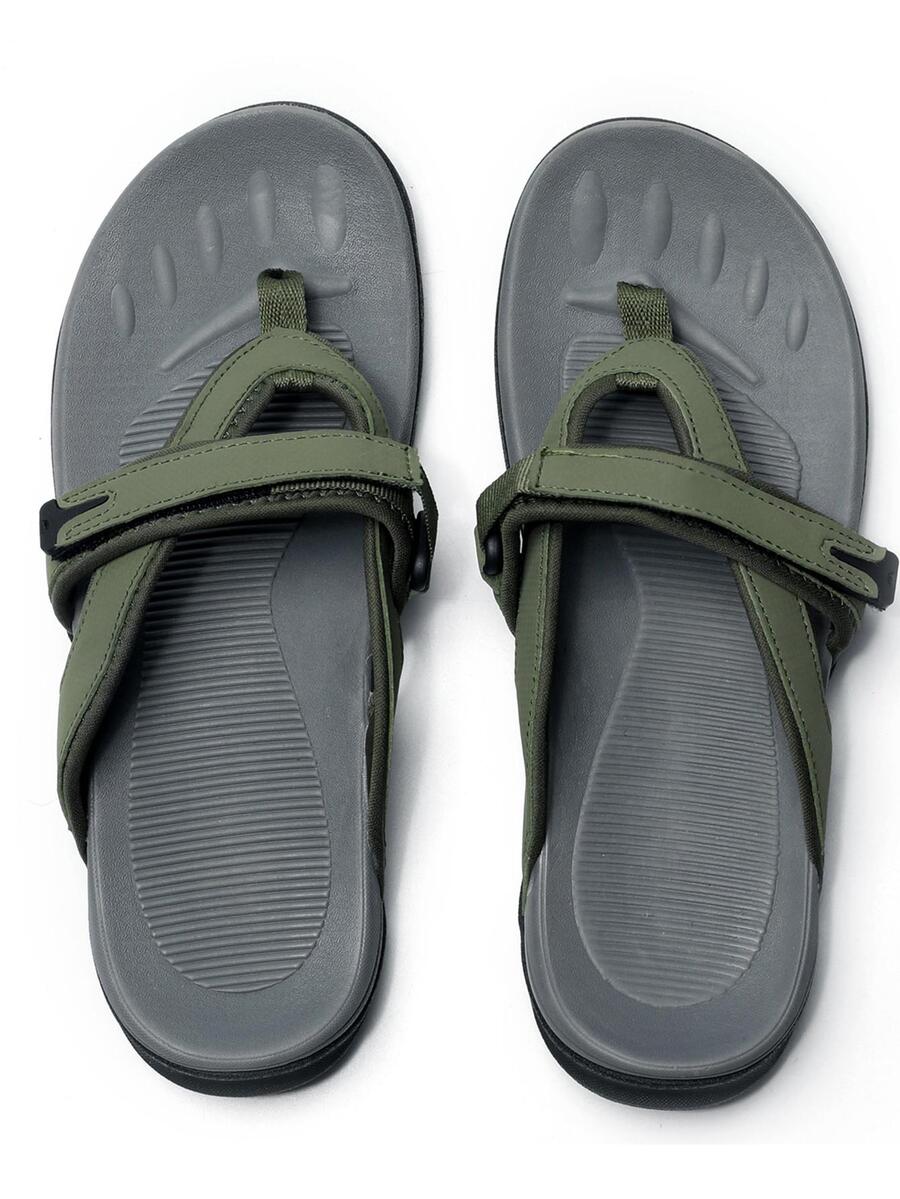 Womens Arch Support Flip Flops | Ladies Orthotic Thong Sandals Khaki - 卡其色 - 查看 1
