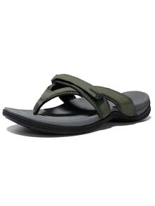 Womens Arch Support Flip Flops | Ladies Orthotic Thong Sandals Khaki - 卡其色 - 查看 6