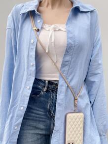 Adjustable Long Phone Lanyard Gifts For Mother, Family, Friends, Birthday, Holiday Phone Charm, Phone Chain - Camel - View 2