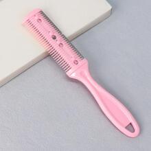 1 Miếng Lược cắt tóc , Máy ép Tóc Dao cạo Với lược , Chia kết thúc Tông đơ cắt tóc , Cạnh đôi Lưỡi dao cạo Đối với Gầy & Dày Cắt tóc Và - Hồng - Xem 4