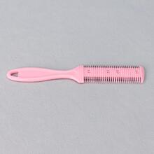 1 Miếng Lược cắt tóc , Máy ép Tóc Dao cạo Với lược , Chia kết thúc Tông đơ cắt tóc , Cạnh đôi Lưỡi dao cạo Đối với Gầy & Dày Cắt tóc Và - Hồng - Xem 5