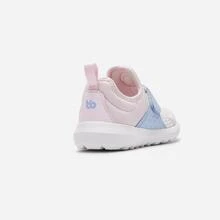 Balabala 1雙女童透氣柔軟鏤空鞋面魔鬼氈運動鞋適合四季休閒運動 - 粉色 - 查看 4