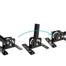 Universal 180°Adjustable TV Antenna J-Pole Aerial Bracket Black - Black - View 5