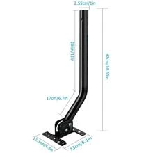 Universal 180°Adjustable TV Antenna J-Pole Aerial Bracket Black - Black - View 4