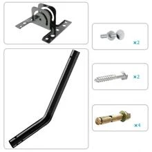 Universal 180°Adjustable TV Antenna J-Pole Aerial Bracket Black - Black - View 3