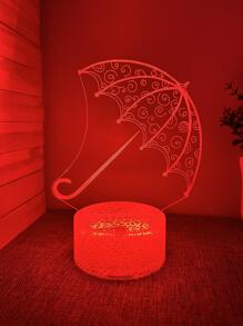 1 pieza de plástico Lámpara de escritorio , creativo 3d con diseño de paraguas lámpara para regalo - Multicolor - Ver 4