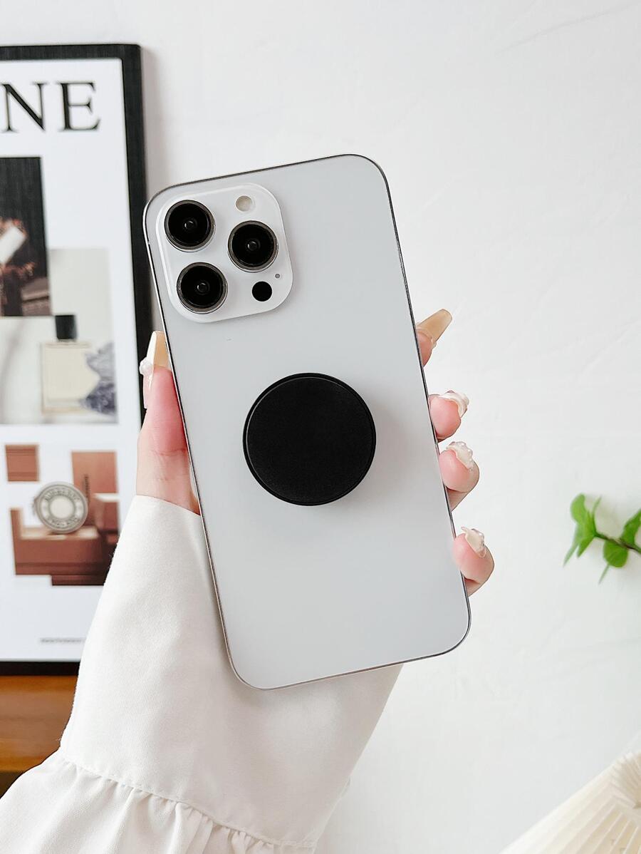 1pc Folding Stand-Out Phone Grip Holder - Black - View 1