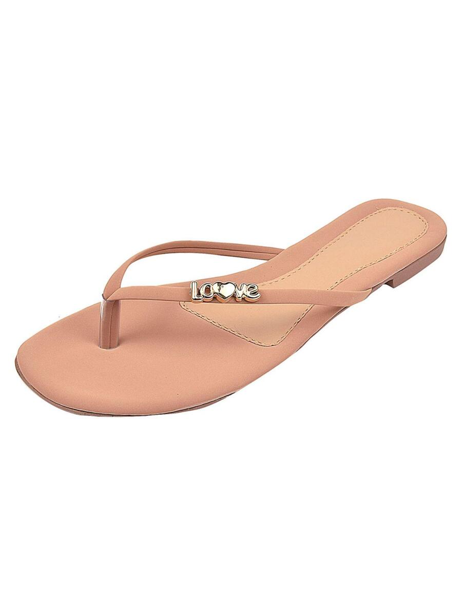 Women Flat Sandals - Màu hồng gỉ - Xem 1