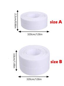 1卷320cm白色防水膠帶 - 白色 - 查看 2