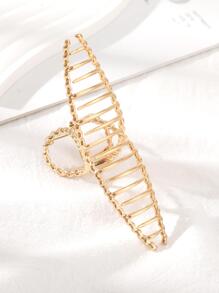 極簡風髮卡街頭時尚款 - 金色 - 查看 4