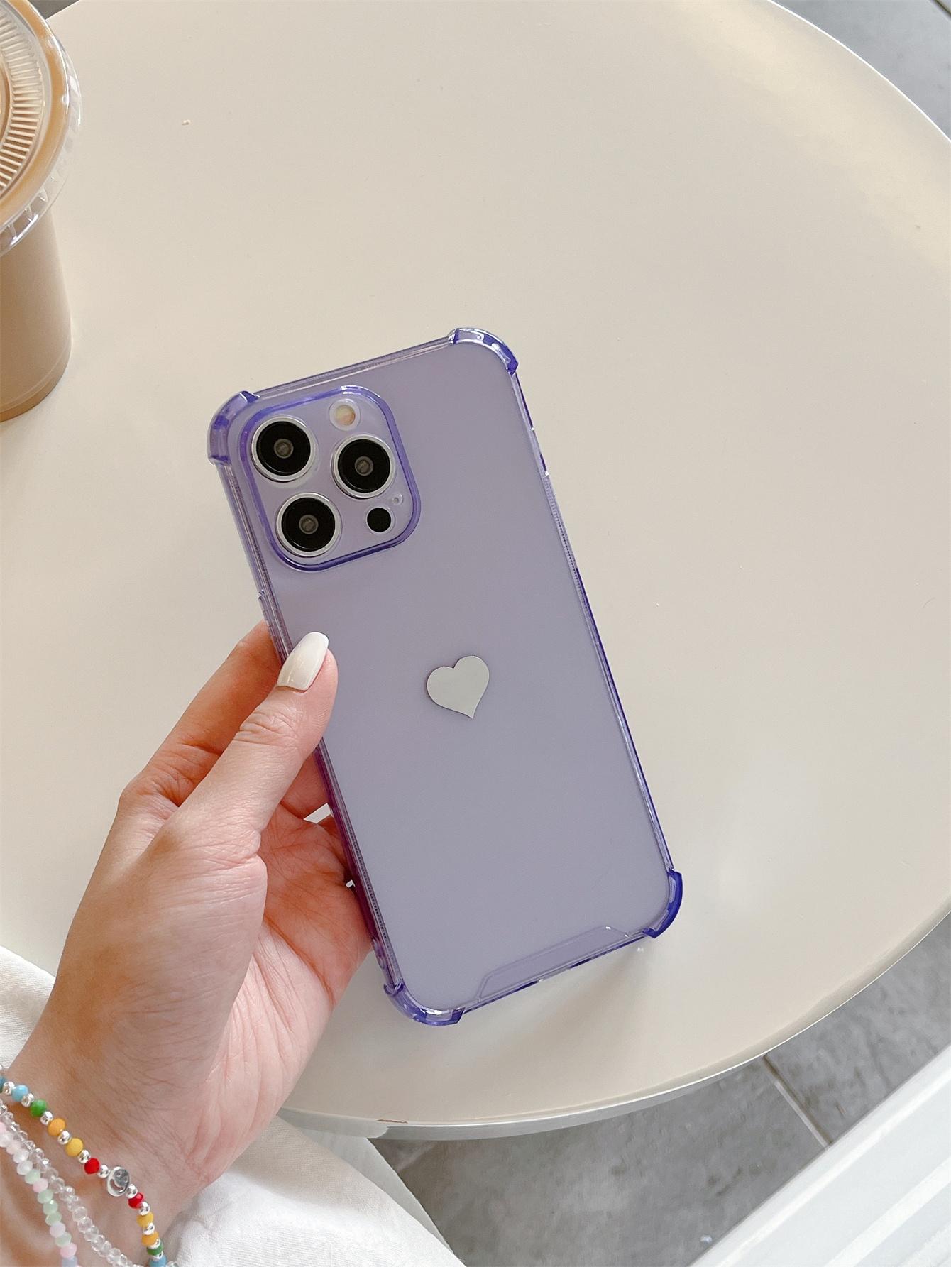 Fine Hole Four Corners Love Mobile Phone Case 2 Pieces_voghion.com