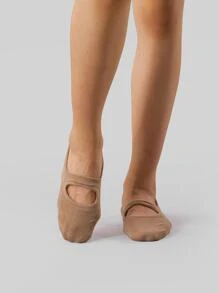 Sports Outdoor 1pair Women's Anti-Slip Yoga Short Socks