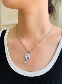 4 cái/bộ Bộ Trang Sức Những Người Yêu Thích Thái Cực Quyền & Âm Dương Rỗng, Với Vòng Cổ Chuỗi Hạt Bằng Thép Không Gỉ Và Vòng Tay Dệt Có Thể Điều Chỉnh, Bộ Quà Tặng Cho Những Người Bạn Thân, Cha Mẹ, Chị Em Gái - rỗng âm dương - Xem 3