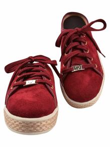 Women Wedge Sneakers - 紅木色 - 查看 3