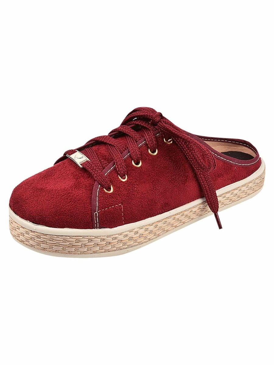 Women Wedge Sneakers - 紅木色 - 查看 1