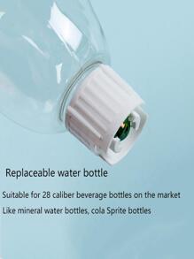 1入組可拆卸不銹鋼自動寵物餵食器和飲水器帶雙碗,合適的適用於貓和小狗,完美適用於餵養和飲用零食 - 粉色 - 查看 3