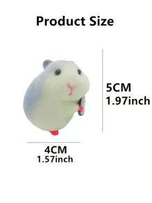 1 pieza Ornamento del coche con dibujos animados hámster diseño - Multicolor - Ver 2