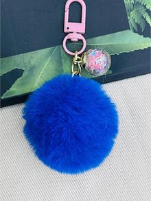 Bola azul bolsa colgante accesorios para bolsa dijes para bolsa regalos de Navidad, día de San Valentín, elegante, de moda para adolescentes, mujeres, estudiantes universitarias, maestras, trabajadores de cuello blanco, novatos y trabajadores de cuello blanco - azul real - Ver 3