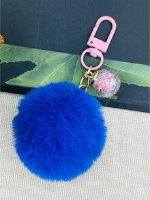 Bola azul bolsa colgante accesorios para bolsa dijes para bolsa regalos de Navidad, día de San Valentín, elegante, de moda para adolescentes, mujeres, estudiantes universitarias, maestras, trabajadores de cuello blanco, novatos y trabajadores de cuello blanco - azul real - Ver 5
