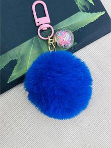 Bola azul bolsa colgante accesorios para bolsa dijes para bolsa regalos de Navidad, día de San Valentín, elegante, de moda para adolescentes, mujeres, estudiantes universitarias, maestras, trabajadores de cuello blanco, novatos y trabajadores de cuello blanco - azul real - Ver 2