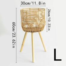 1pc Woven Flower Pot - Apricot - View 11