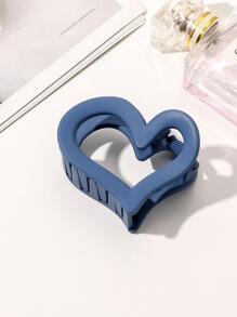 6pcs Solid Heart Design Hair Claw Cute Casual Valentine's Day Valentines Claw Clips Hair Clips Hair Jaw Clip Hair Clamps Hair Clutch Hair Catcher Clip