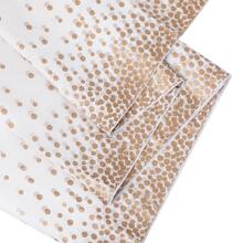 Khăn trải bàn bằng nhựa dùng một lần màu trắng với chấm bi Confetti cho tiệc cưới sinh nhật dã ngoại - Hoa hồng vàng - Xem 2