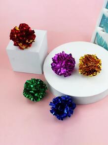 2pcs/set Random Color Cat Toy Ball With Bell Inside - Multicolor - View 3